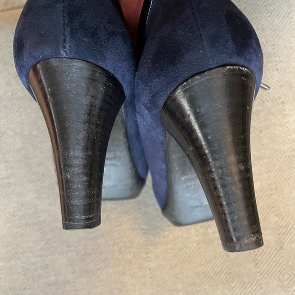 Aquatalia Navy Suede Booties - Picture 10 of 10
